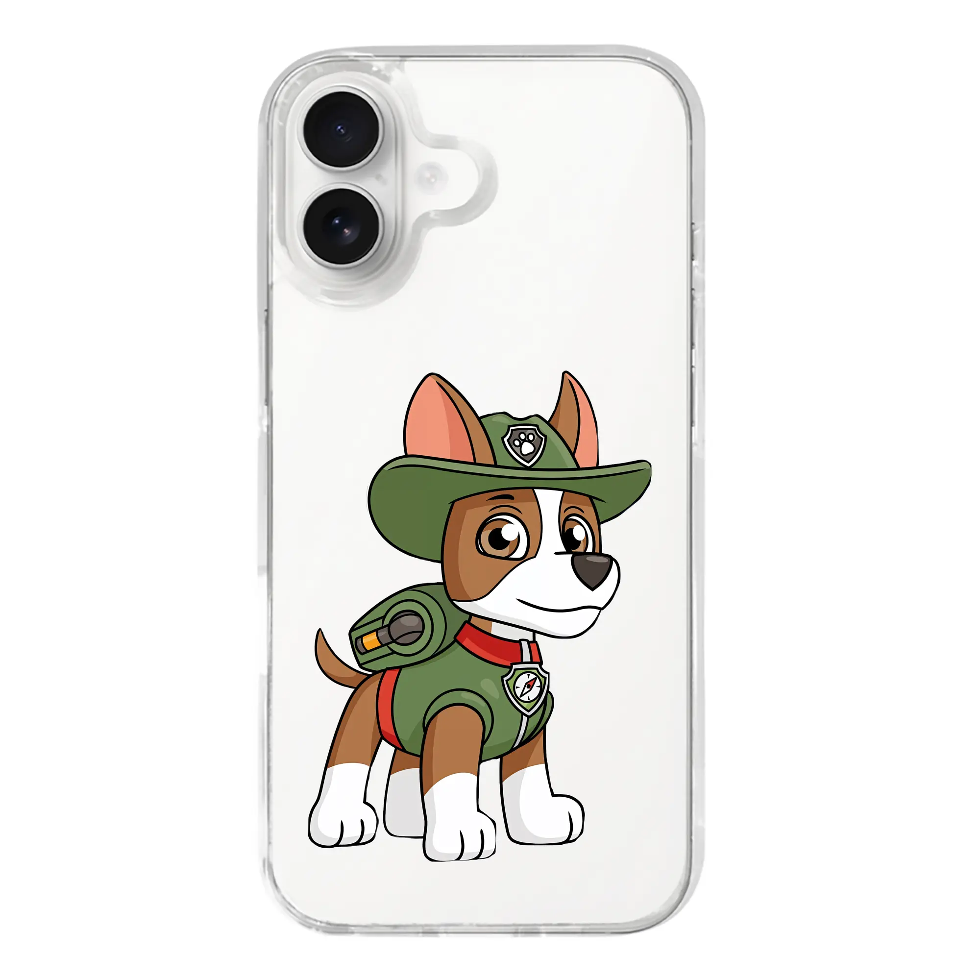 パウ・パトロール グッズ トラッカー - iPhone 17シリーズ 透明スマホケース – 薄型・耐衝撃・精密フィット保護カバー